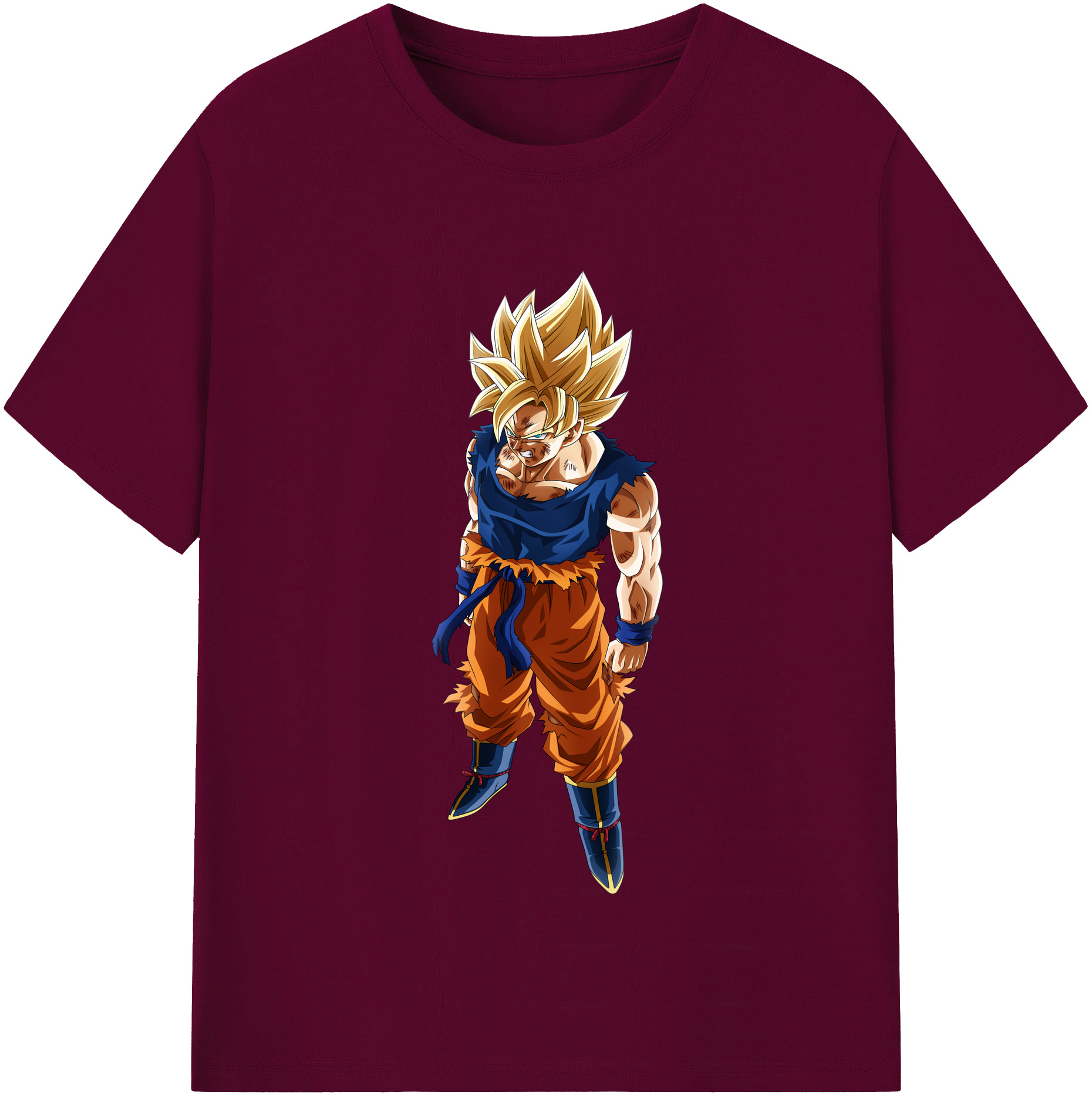 （画像用） ドラゴンボール 孫悟空（そん ごくう）Son Goku カカロット DRAGON BALL Kakarotto レディースカジュアルプリントTシャツ（綿100％）
